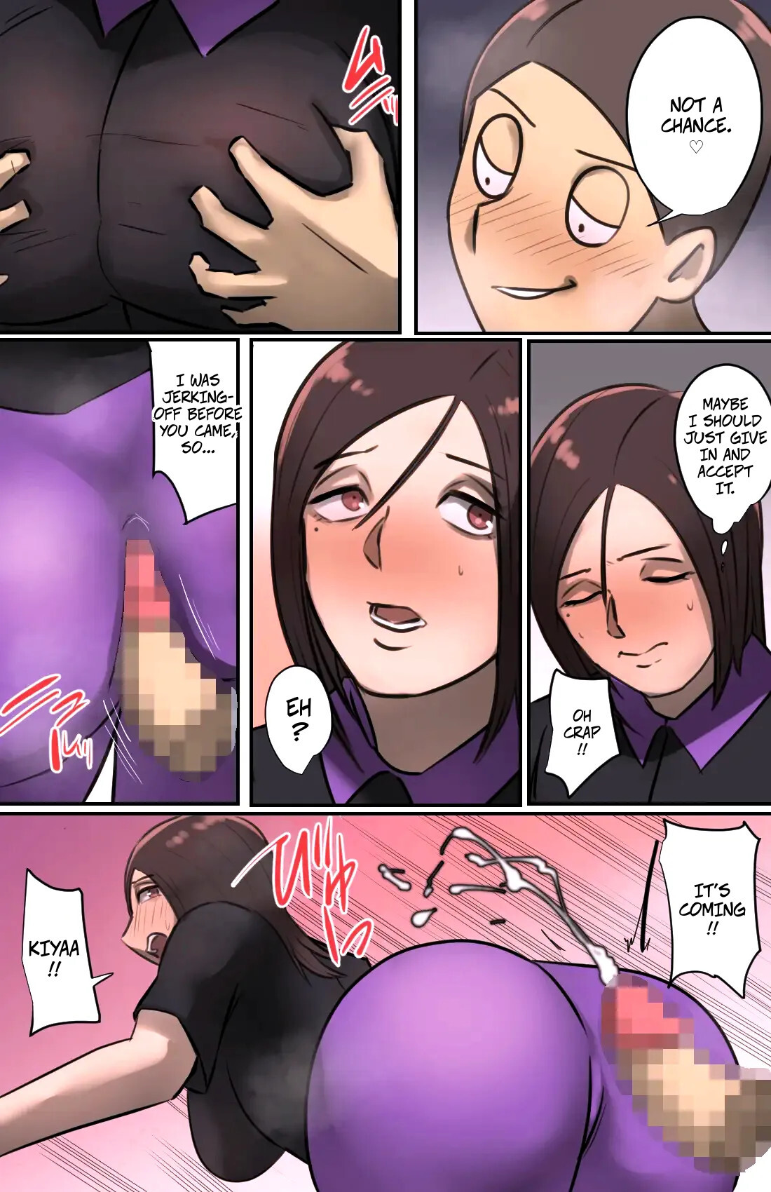 Hentai Manga Comic-A Saleswoman Interrupted Me While I Was Jerking-Off-Read-15